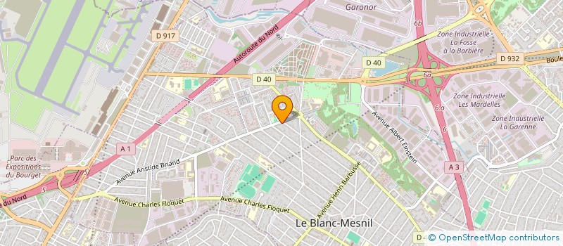 localisation de l'entreprise BRIAND AUTO-ECOLE SARL à LE BLANC-MESNIL