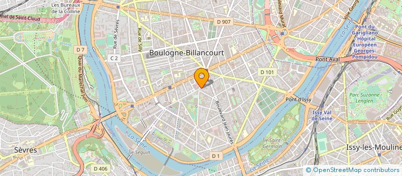 localisation de l'entreprise BRIAND CONSEIL  BOULOGNE-BILLANCOURT