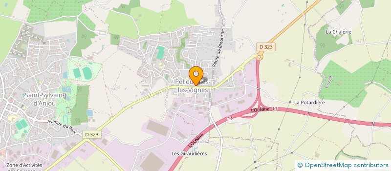 localisation de l'entreprise BRIAND CONSTRUCTION BOIS  VERRIERES-EN-ANJOU