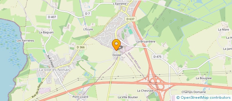 localisation de l'entreprise BRIAND-DOL  LA VILLE-ES-NONAIS