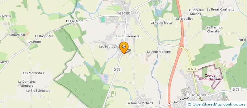 localisation de l'entreprise BRIAND EMILIEN PAYSAGE  PLESDER