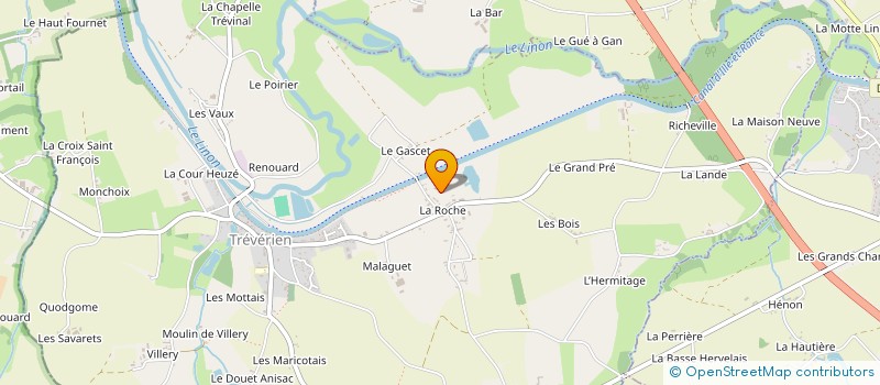 localisation de l'entreprise BRIAND MENUISERIE  TREVERIEN