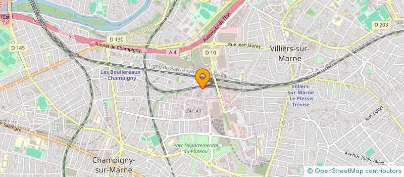 localisation de l'entreprise BRIAND MENUISERIE à VILLIERS-SUR-MARNE