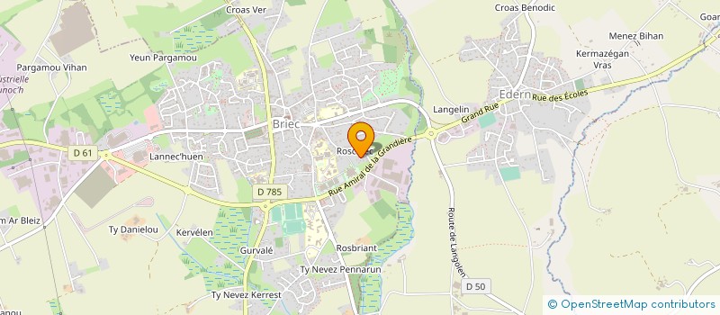 localisation de l'entreprise BRIAND PERE ET FILS  BRIEC