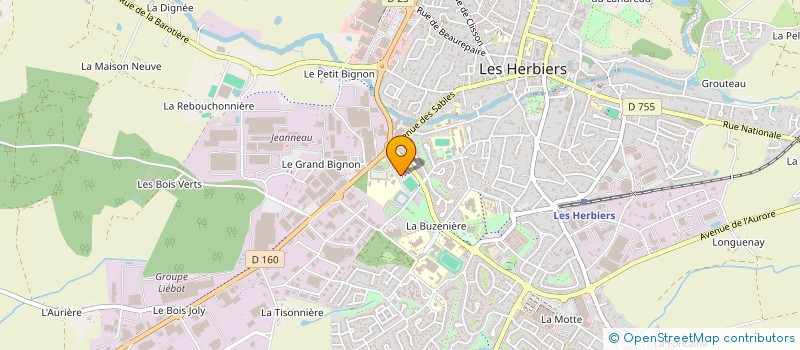 localisation de l'entreprise BRIAND PROMOTION à LES HERBIERS