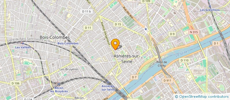 localisation de l'entreprise BRIAND SERVICES  ASNIERES-SUR-SEINE