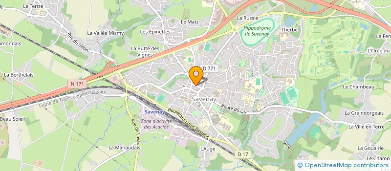 localisation de l'entreprise BRIAND SLS  SAVENAY