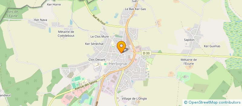 localisation de l'entreprise BRIAND SONIA à HERBIGNAC