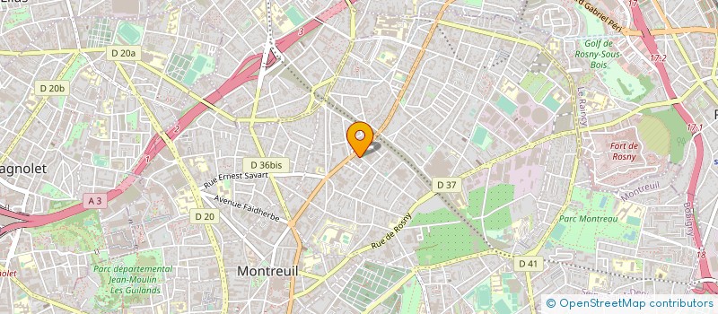 localisation de l'entreprise BRIANDIS à MONTREUIL
