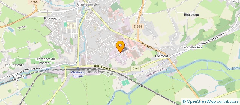 localisation de l'entreprise BRIANE à MONTVAL-SUR-LOIR