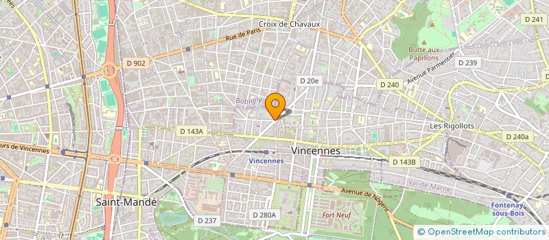 localisation de l'entreprise BRIANNE à VINCENNES