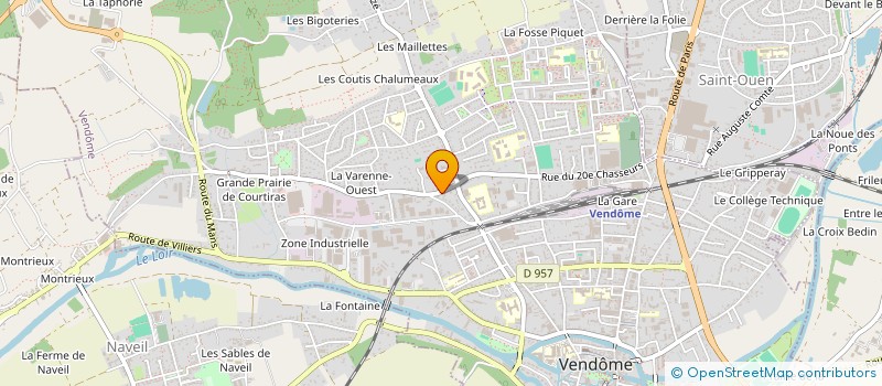 localisation de l'entreprise BRIANT  VENDOME