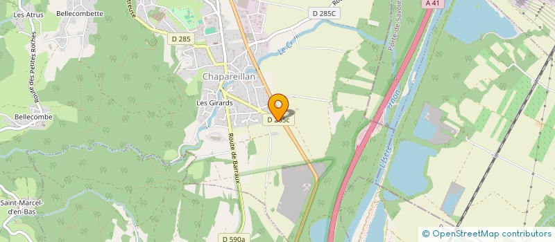 localisation de l'entreprise BRIANT IMMO  CHAPAREILLAN