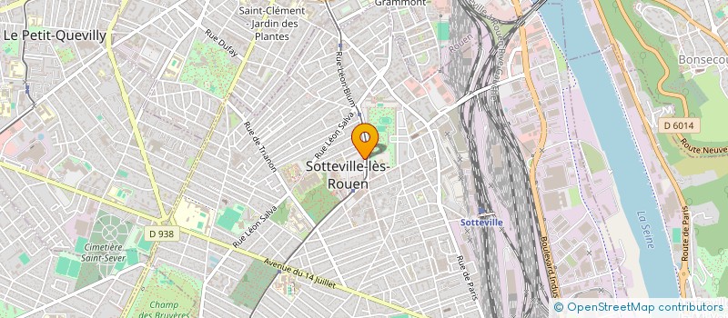 localisation de l'entreprise BRIANT MAILLARD  SOTTEVILLE-LES-ROUEN