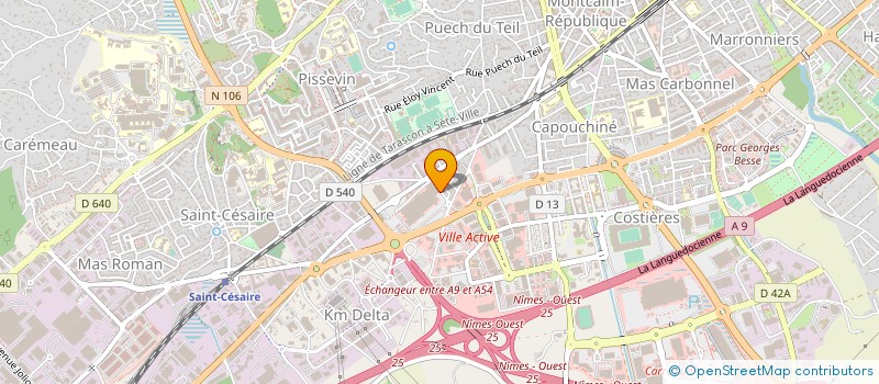 localisation de l'entreprise BRIANT NIMES à NIMES