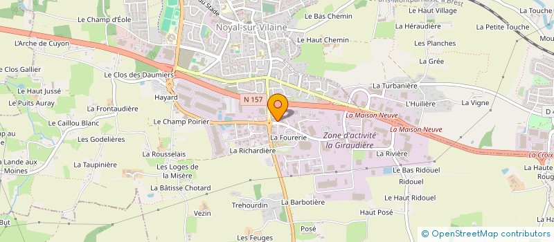 localisation de l'entreprise BRIANTAIS-ROLLAND YVONNE  NOYAL-SUR-VILAINE