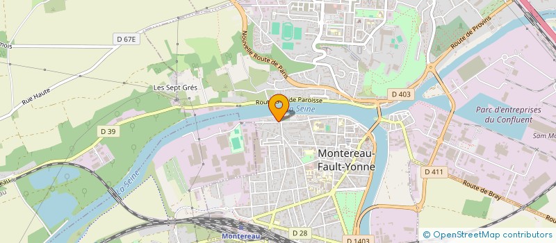 localisation de l'entreprise BRIARDE AUTOMOBILE  MONTEREAU-FAULT-YONNE