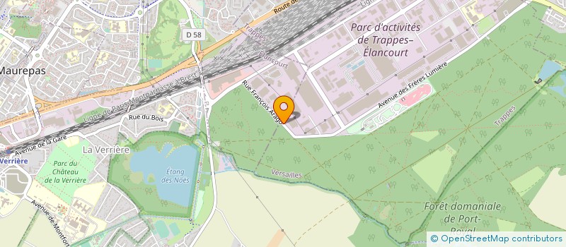 localisation de l'entreprise BRIARDE DE MENUISERIE à TRAPPES