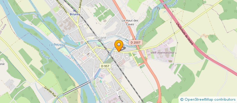 localisation de l'entreprise BRIARE AUTO CONTROLE SARL à BRIARE