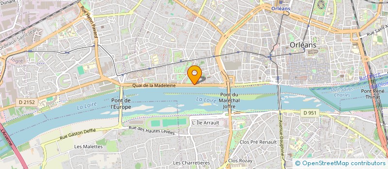 localisation de l'entreprise BRIARE PNEUS à ORLEANS