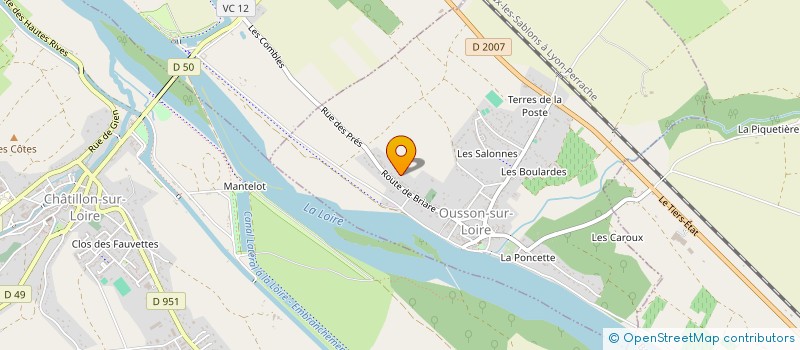 localisation de l'entreprise BRIARE TAXI SERVICES  OUSSON-SUR-LOIRE