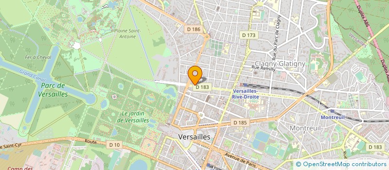 localisation de l'entreprise BRIAREE à VERSAILLES
