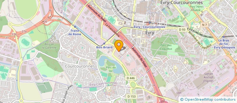 localisation de l'entreprise BRIARIMMO  EVRY-COURCOURONNES