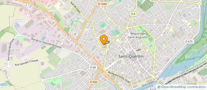 localisation de l'entreprise BRIAT BATIMENT à SAINT-QUENTIN