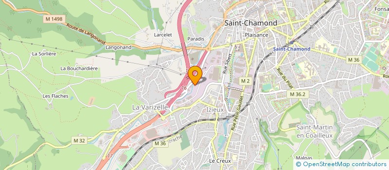 localisation de l'entreprise BRIAT ET ASSOCIES à SAINT-CHAMOND