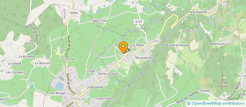 localisation de l'entreprise BRIAT PERE & FILS  LUPE