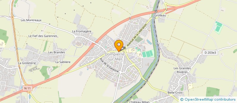 localisation de l'entreprise BRIATTE / CARDIN  DOMPIERRE-SUR-MER