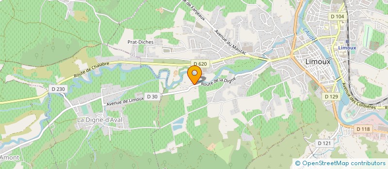 localisation de l'entreprise BRIAUT à LIMOUX