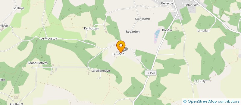 localisation de l'entreprise BRIAVENIR  MALGUENAC