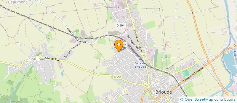 localisation de l'entreprise BRIAVENTUR  BRIOUDE