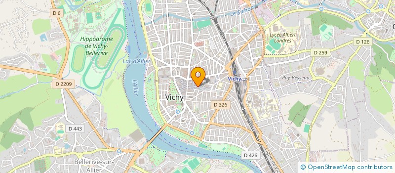 localisation de l'entreprise BRIBARDIS à VICHY