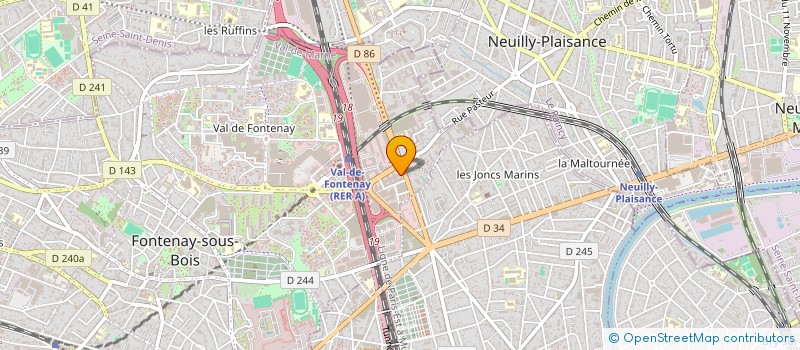 localisation de l'entreprise BRICAFONTAY à FONTENAY-SOUS-BOIS
