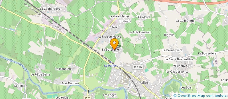 localisation de l'entreprise BRICARD  LE PALLET