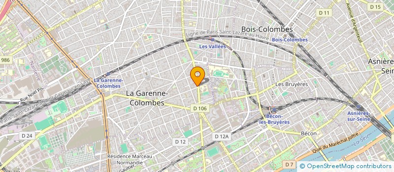 localisation de l'entreprise BRICARD GESTION à LA GARENNE-COLOMBES