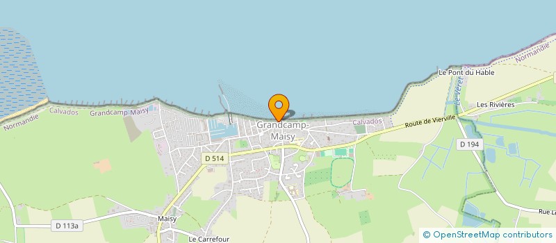 localisation de l'entreprise BRICARD INDIVISION  GRANDCAMP-MAISY