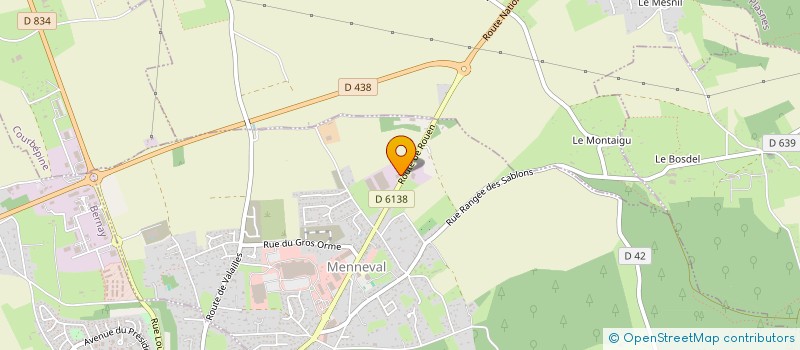 localisation de l'entreprise BRICE BOUGON  MENNEVAL