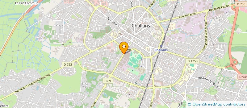 localisation de l'entreprise BRICE CHANFREAU GOLF COACHING à CHALLANS