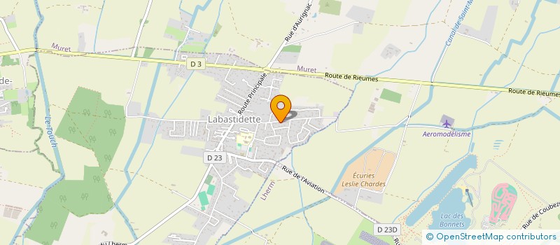 localisation de l'entreprise BRICE CHARPENTE à LABASTIDETTE