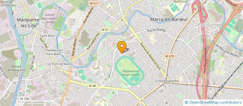 localisation de l'entreprise BRICE IMMO MARCQ à MARCQ-EN-BARŒUL