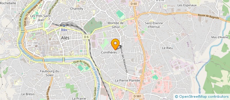 localisation de l'entreprise BRICE LIMOUZIN  ALES