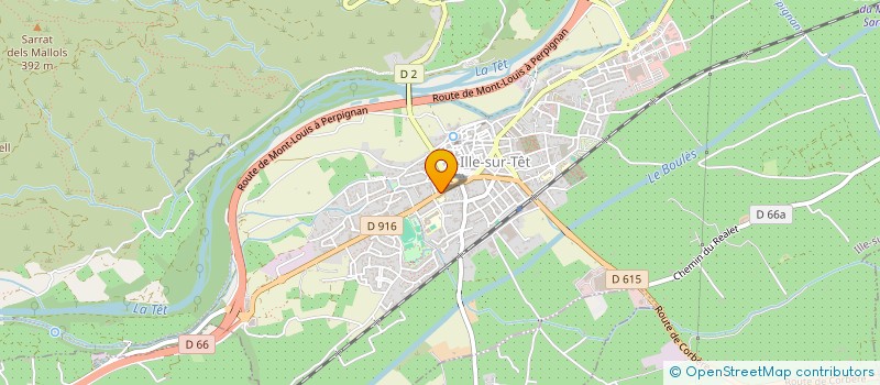 localisation de l'entreprise BRICE M.AMBULANCES  ILLE-SUR-TET