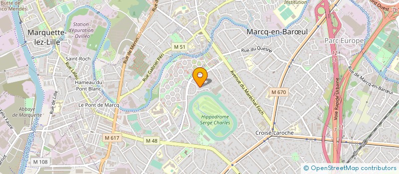 localisation de l'entreprise BRICE MARCQ-EN-BAROEUL à MARCQ-EN-BARŒUL