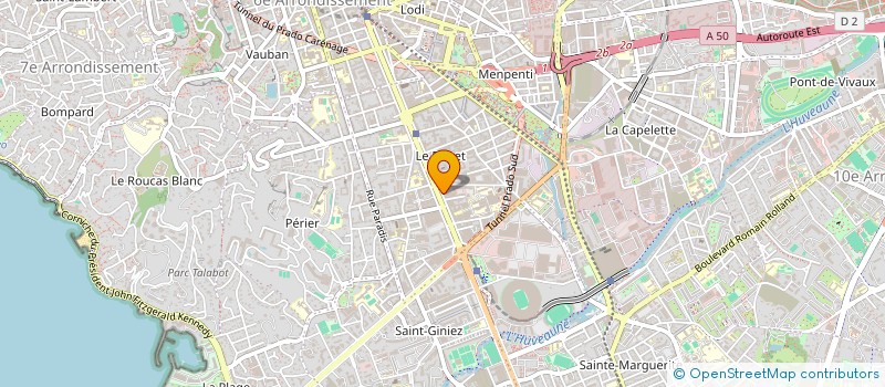localisation de l'entreprise BRICE ROBERT MEDITERRANNEE à MARSEILLE
