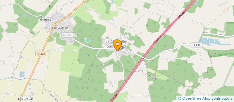 localisation de l'entreprise BRICE TP 49  LA CHAPELLE-SAINT-LAUD