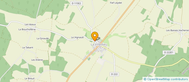 localisation de l'entreprise BRICE VINET S.A.R.L.  LA VILLEDIEU