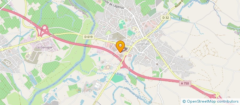 localisation de l'entreprise BRICERIC  GIGNAC